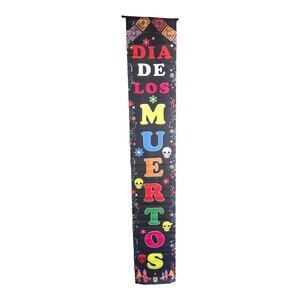 NEW Day Of The Dead Dia de Los Muertos LG BANNER Wall Hanging Decor Flower Skull